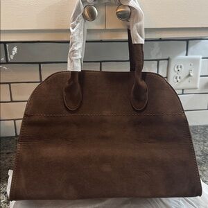 Brown Suede Handbag